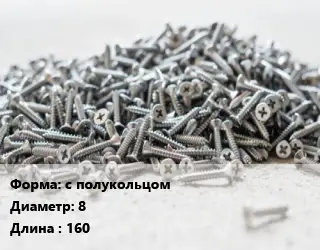 Шуруп с полукольцом 8х160